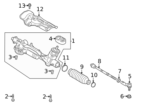 Steering Gear & Linkage for 2019 Volkswagen Tiguan #0
