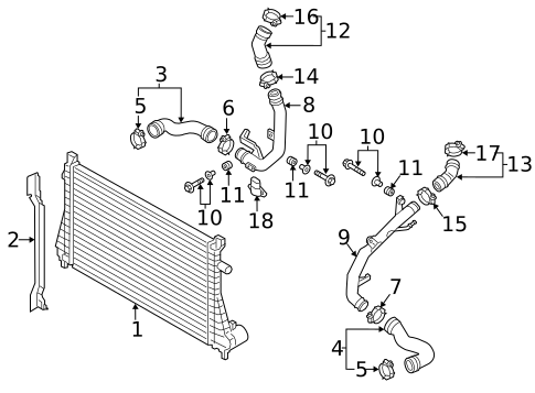 Intercooler for 2018 Audi A3 Quattro #4