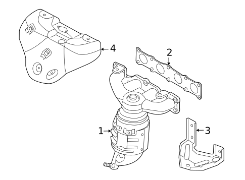 Exhaust Manifold for 2013 Hyundai Tucson #1