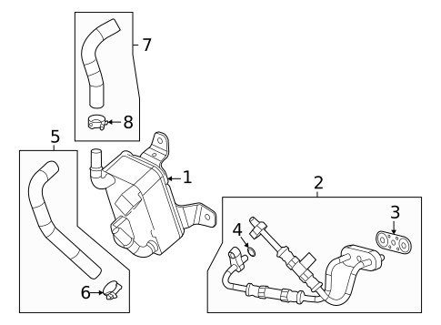 Oil Cooler for 2021 Cadillac CT4 #0