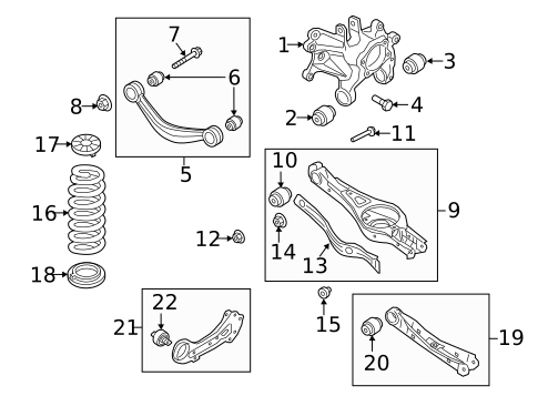Rear Suspension for 2019 Kia Cadenza #1