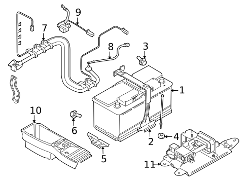 Battery for 2011 BMW X6 #0