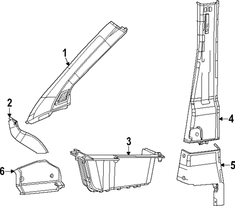 Interior Trim for 2024 Ram ProMaster EV #0