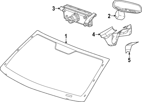 Glass - Windshield for 2025 Jeep Grand Cherokee #0