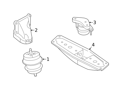 Engine & Trans Mounting for 2015 INFINITI Q50 #1