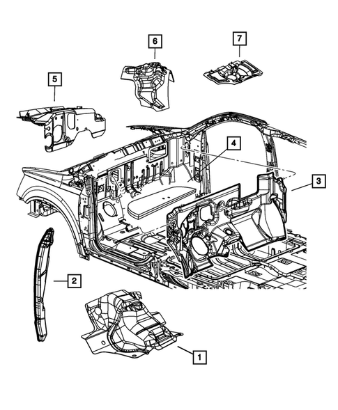 Carpets, Floor Mats, Load Floor and Silencers for 2008 Dodge Grand Caravan #4