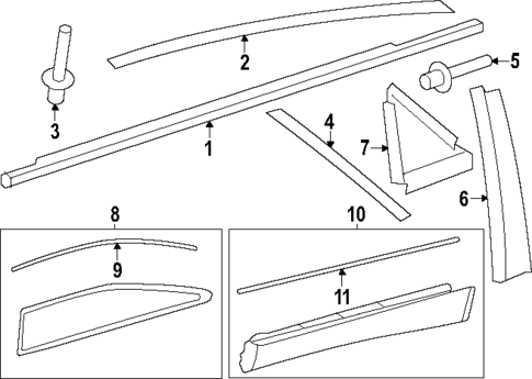 Exterior Trim - Rear Door for 2025 Toyota Crown #0