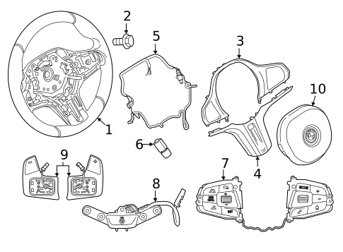 Steering Wheel & Trim for 2024 BMW 330i #6