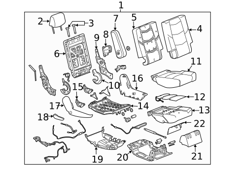 Second Row Seats for 2018 GMC Yukon XL #8