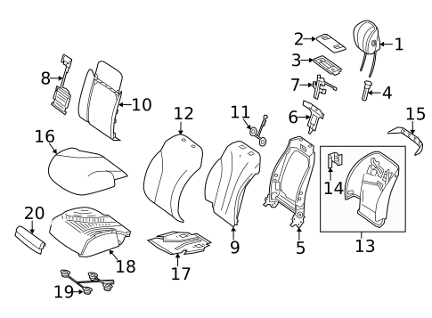 Driver Seat Components for 2019 Mercedes-Benz S 560 #4