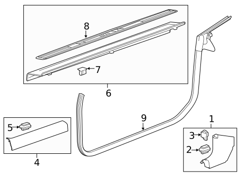 Interior Trim - Pillars for 2014 Chevrolet Camaro #1