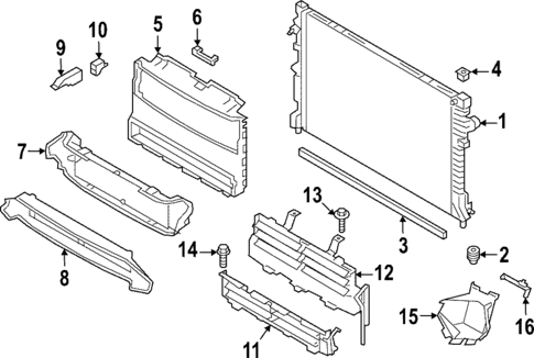 Radiator & Components for 2021 Jaguar E-Pace #0