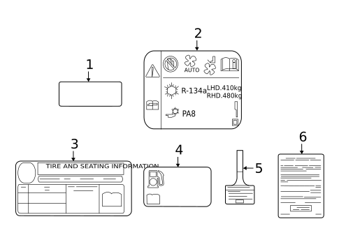 Labels for 2018 Chevrolet Spark #0