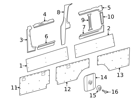 Interior Trim - Side Panel for 2019 Mercedes-Benz Sprinter 4500 #8