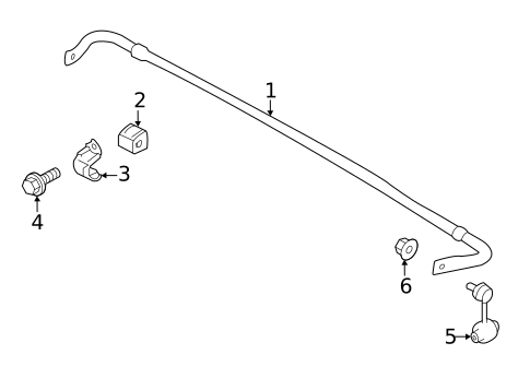 Stabilizer Bar & Components for 2024 Subaru Outback #1