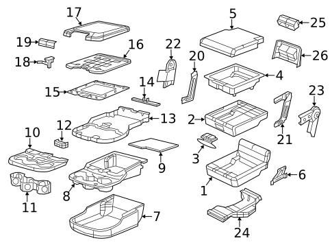 Front Seat Components for 2016 Ram 3500 #2