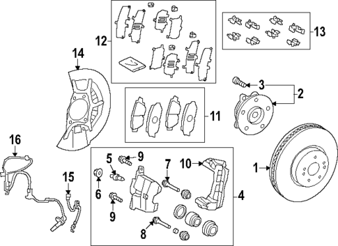 Front Brakes for 2025 Toyota Crown Signia #0