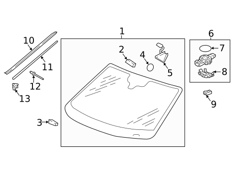 Glass - Windshield for 2025 Volkswagen Taos #0