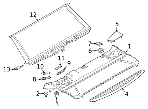 Interior Trim - Rear Body for 2020 BMW 540i #0