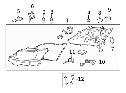 Bulbs - Chassis for 2013 Lexus GS450h #0
