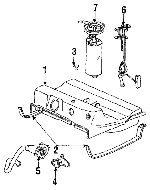 Fuel System Components for 1990 Dodge Spirit #0