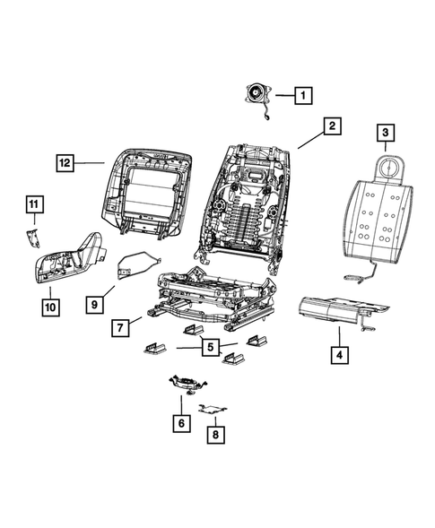Front Seats - Adjusters, Recliners, Shields and Risers for 2014 Chrysler 300 #1