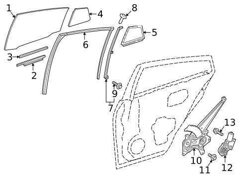 Rear Door for 2019 Toyota Prius AWD-e #1