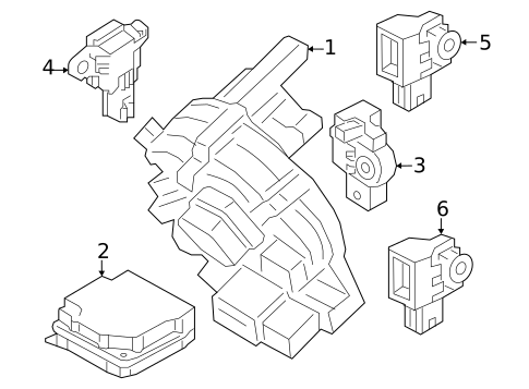 Air Bag Components for 2023 Genesis G90 #1