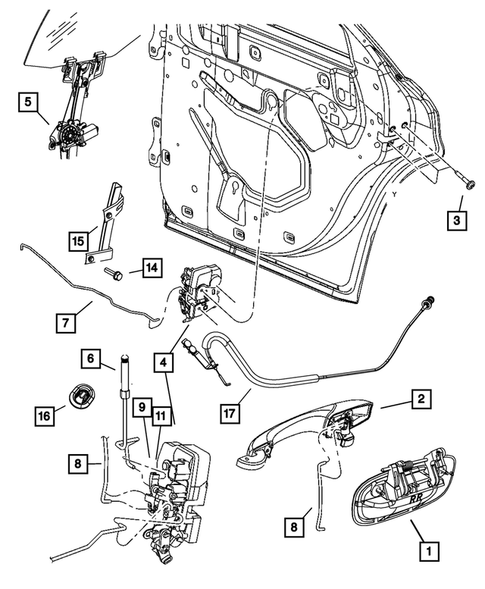 Rear Door for 2010 Dodge Charger #0