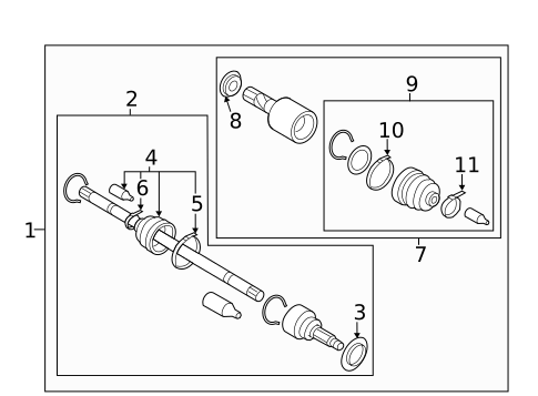 Axle Shaft for 2021 Subaru Forester #0