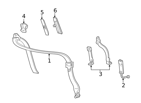 Seat Belt for 2004 Ford Excursion #2