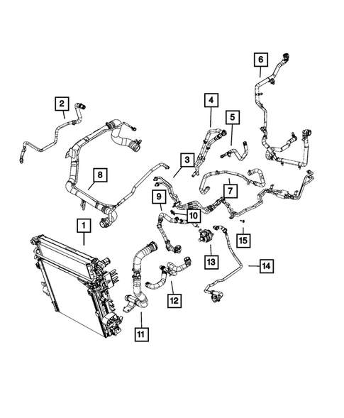 Radiator and Related Parts; Charge Air Cooler for 2018 Jeep Wrangler #6