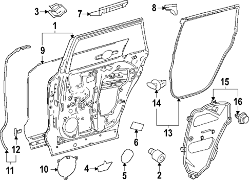 Door & Components for 2025 Lexus TX500h #0