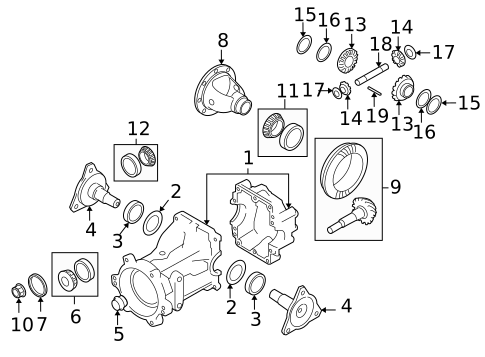 Axle & Differential for 2009 Suzuki SX4 #0