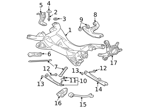 Rear Suspension for 2007 Mitsubishi Galant #1