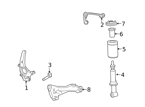 Suspension, Springs & Related Components for 2006 Lincoln Mark LT #1