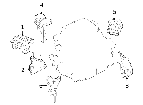 Engine Mounting for 2009 Pontiac G6 #1