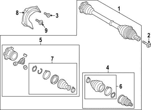 Drive Axles for 2025 Audi A4 allroad #0