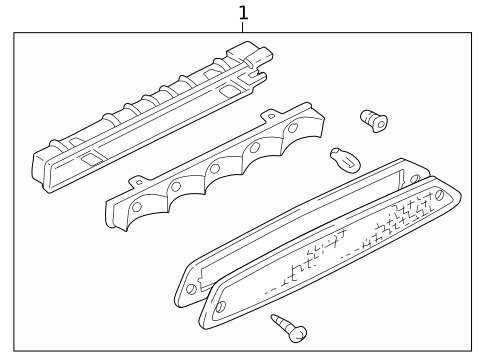 High Mounted Stop Lamp for 2006 Mercury Mariner #0