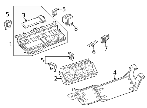 Fuse & Relay for 2012 Land Rover Range Rover Evoque #1