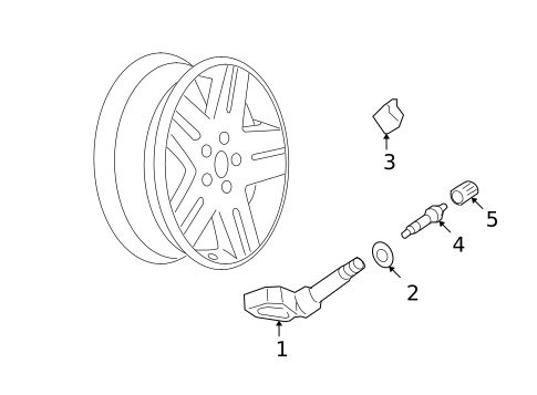 Tire Pressure Monitor Components for 2011 Chevrolet Impala #0