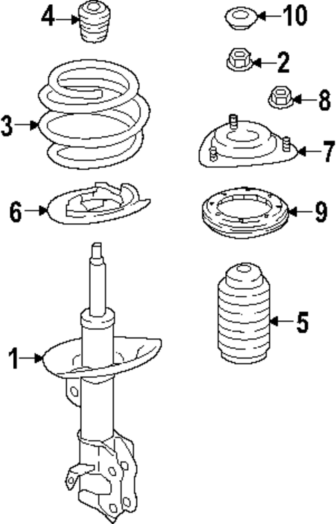 Struts & Components for 2015 Subaru XV Crosstrek #5