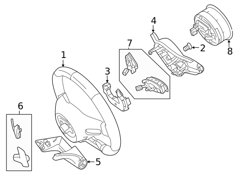 Steering Wheel & Trim for 2020 Mercedes-Benz CLA35 AMG #3