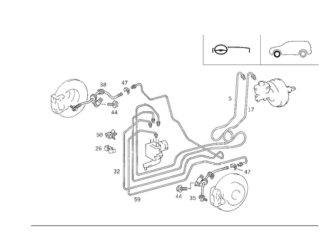 Brake Lines for 2003 Mercedes-Benz ML55 AMG #0