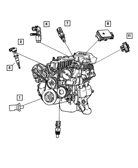 Sensors for 2004 Jeep Grand Cherokee #1