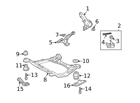 Suspension Components for 2008 Lexus RX400h #0