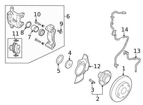 Brake Components for 2009 Kia Sportage #1
