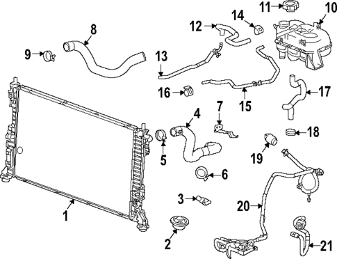Radiator & Components for 2022 GMC Sierra 1500 #15