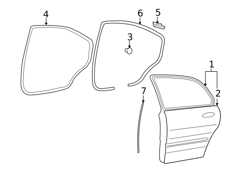 Door & Components for 2010 Kia Optima #1