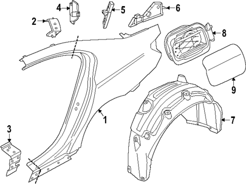 Quarter Panel & Components for 2024 BMW i5 #0